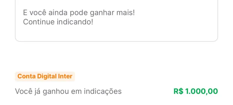 Aplicativo de banco distribui até R$ 1000 para novos clientes